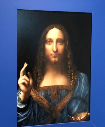 サルヴァトール・ムンディ(夢の実現展にて筆者撮影)